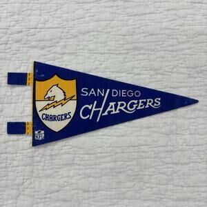 Vintage San Diego Chargers Mini Pennant 7” NFL Football